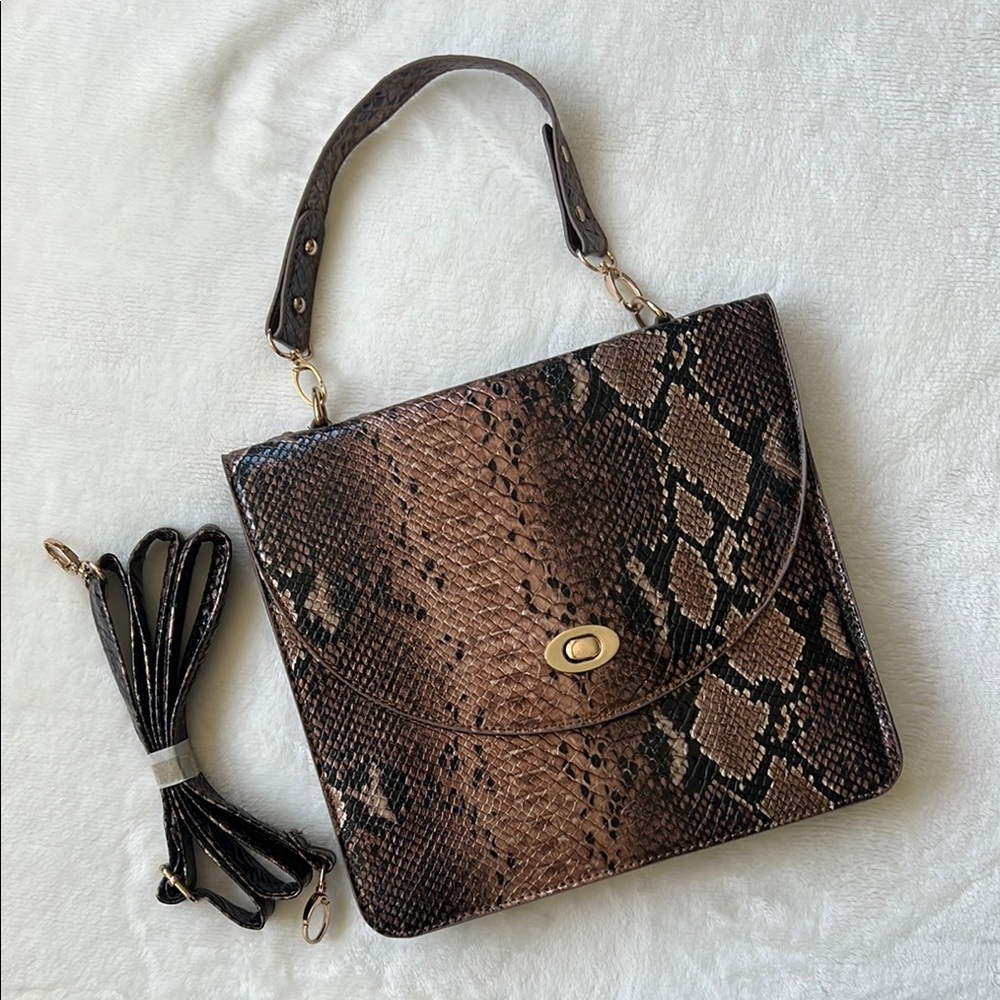 JustFab Snakeskin Pattern Women's Bag